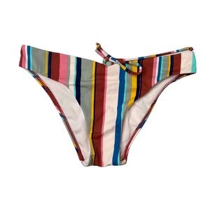 EUC No Boundaries striped bikini bottoms
